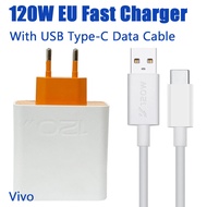 Original Vivo 120W FlashCharge Super Flash Charger Adapter USB Type-C Cable For IQOO 13 12 Neo10 Pro