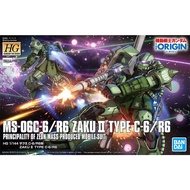 BANDAI HG 1/144 HGGTO MOBILE SUIT GUNDAM THE ORIGIN MSD GTO 025 MS-06C-6/R6 ZAKU II TYPE C-6/R6 Plas