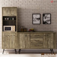 [特價]【直人木業】CASAR 原木風格150CM櫥櫃加高廚櫃