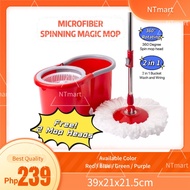 NTmartMicrofiber 360 spin mop &amp; bucket floor cleaning 88 spin mop
