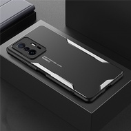 Xiaomi 11T Pro / 11 Pro / 11 Lite / 11 Ultra Luxury Aluminum Metal Matte Metal Laser Carving Panel Cover Lens Protection Shockproof Protection Phone Case