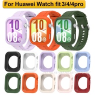Silicone Strap Case For Huawei Watch Fit 4 Strap Case Soft Huawei Watch Fit 4 Pro Strap Rubber Huawe