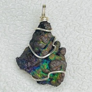 Leklai Pendant (High Grade),  Natural Leklai Ore Stone,  Amulet,  Leklai,  lridescent Goethite  (ULD