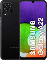Samsung Galaxy A22 (4G) Dual-SIM 128GB ROM + 4GB RAM (GSM Only | No CDMA) Factory Unlocked 4G Smart Phone (Black) - International Version