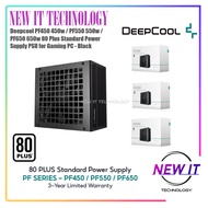 Deepcool PF450 450w / PF550 550w / PF650 650w 80 Plus Standard Power Supply PSU for Gaming PC - Blac
