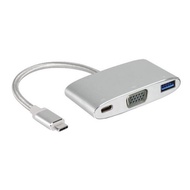 type-C to VGA Adapter 1-port USB 3.0 HUB With charger port
