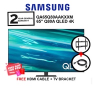 Samsung 65'' Q80A QLED QA65Q80AAKXXM / 55" QA55Q80AAKXXM 4K Smart TV (Free Tv Bracket and HDMI)