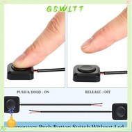 GSWLTT Momentary Push Button, 12V Adhesive Mini Button Switch, Mini DIY Car Push Buttons