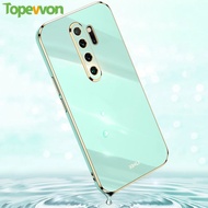 For Redmi Note 7 8 9 9A 9T 9S 10 10T 10S 10X K20 K30 K40 Gaming Pro Max Power 4G 5G Phone Case Luxury Solid Color TPU Soft Straight Edge Rubik Cube Plating Back Cove