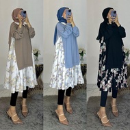 Tunik Terbaru / Atasan Terbaru / Tunik Jumbo / Tunik LD 130 / Baju Kondangan / Long Tunik Kenit / Mi