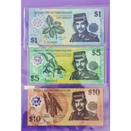 Brunei banknote set.(3 pcs set)