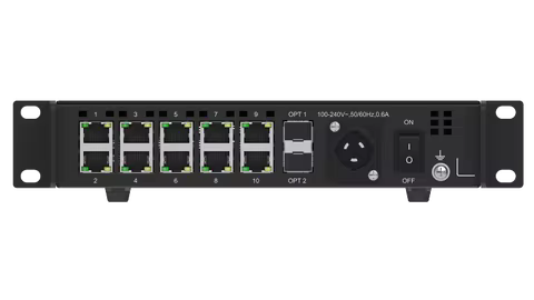 High-Efficiency Novastar CVT10-S LED Display Converters 10x Gigabit Ethernet 2x10G Optical Interface