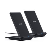 Anker 2 Pack 313 Wireless Charger (Stand), Qi-Certified for 17/17/17 Pro/17 Pro Max/15/14/13, 10W Fa