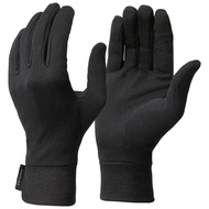 FORCLAZ Adults’ trekking silk liner gloves, MT500 - Black