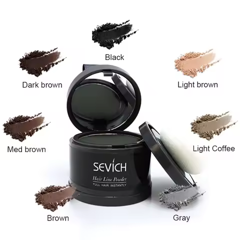 Sevich Hairline Powder 4g Hairline Shadow Powder Women Men Makeup Hair Concealer Natural Cover Unise