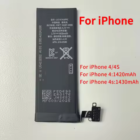 FOR Zero-cycle High-quality Rechargeable Batterie For iPhone 4 4S iPhone 4 iPhone 4s Replacement Bat