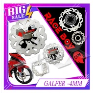 RACEBOY GALFER CUTTING BRAKE// BREK DISC DEPAN //FRONT &  BELAKANG//REAR (Y15 Y16 V1 EGO EGOS-FI EGO