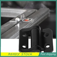 ERYUE Torsion Hinge Black Zinc Alloy Steel Electroplated Rotating 0-180 Degrees for Glass Door Indus