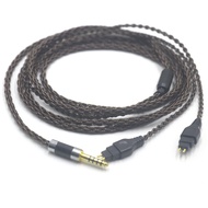 8 Cores Brown Copper OFC Balanced Earphone Cable For Sennheiser HD580 HD600 HD650 HDxxx HD660S HD58x