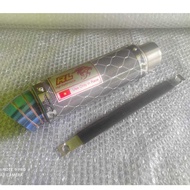 51mm RL Exhaust | Redleo Racing Exhaust | Red Leo Muffler Only CARBON EXSAGON