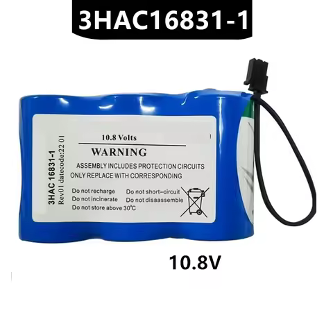 3hac16831-1 10.8v battery pack abb robot arm cpu smb data memory battery