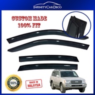 Original Oem High Quality Acrylic Door Visor (5") Compatible With Toyota Land Cruiser Prado FJ-90 90