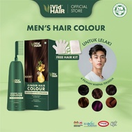 ViVid HAIR Halal Hair Colour Ginger Dye 400ml Telus Air Tutup Uban Tanpa Bleach Perwarna Rambut Mesr