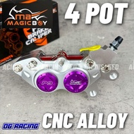 MAGIC BOY P9 4 POT CALIPER BRAKE/ MAGIC BOY CALIPER P8 P9 BRAKE CALIPER Y15 Y16 NVX LC135 RS150