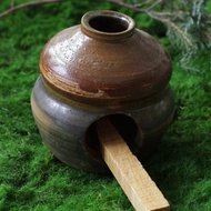 手工製作橡果造型陶瓷香爐聖木或白色鼠尾草超適用