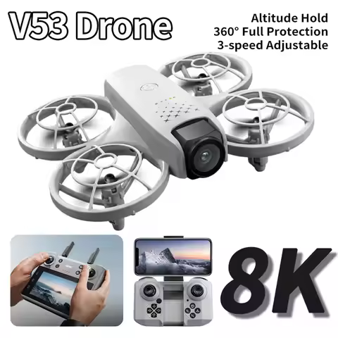 V53 Drone Professional 8K Camera Long Battery Life GPS WIFI Mini Dron Obstacle Avoidance Optical Flo