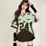 V-neck t-shirt womenwear , Free customizable with name and number, jersey, stylish, fully sublimated