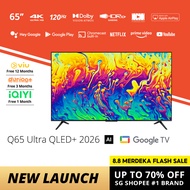 PRISM+ Q65 Ultra 2026 Q-Ultra Series QLED+ | 4K AI Google TV | 65 inch TV