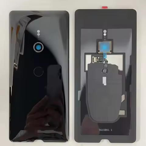 For Sony Xperia XZ3 Back Battery Cover Glass Housing Rear Door Case Parts With Camera Lens with fing