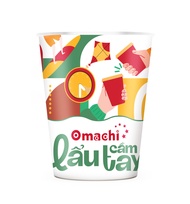 [Hàng tặng không bán] Mì Omachi lẩu cầm tay hương vị lẩu ngao nấm rong biển ly x 62gr