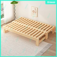 Foldable Sofa Bed Dual-Use All-Solid Wood Small Apartment Retractable Bed Pull-out Bed Pull-out Bed 