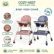 [Cozy Nest] Versatile Baby High Chair, Foldable Large Size Portable Household Infant Chair, Dining Table Seat for Child