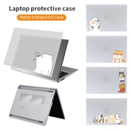 4 In 1 Laptop Case HP Probook 440 G8 14 Inch Laptop Case for Pavilion 14-dv HP Pavilion 14-ce Protection PVC Hard Shell Notebook Cover Cartoon Case