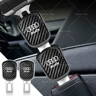 1/2pcs Car Seat Belt Extend Buckle Carbon Fiber Car Belt Clip for Audi A4 B8 A3 8P 8V S3 A5 A6 S6 C6