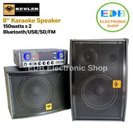 2021 New Kevler XCITE-8 Karaoke Speaker  8" Mini Component System 150watts with BT/FM/USB/SD Integrated Amplifier