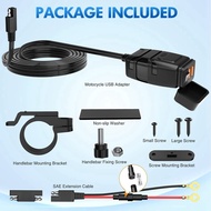 Motorcycle USB Charger 6.8A Quick Charge 3.0 Dual USB Motorcycle Accessories