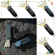 TEAMY Key Organizer, Metal Holds 2-6 Keys Keys Fob with Clip,  Modern with Screwdriver Multi-functio