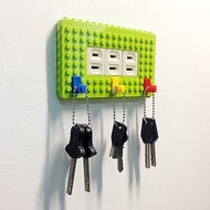 Qubefun 積木收納電源蓋+積木掛勾(幸運綠)可愛禮物 相容樂高LEGO