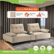 RUMAHKU DARREN Push Back EASY CLEAN Sofa Push back Pocket Spring Sofa
