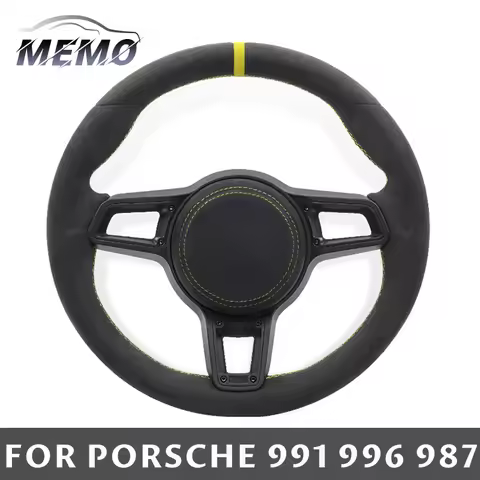 Car Suede Steering Wheel for Porsche Cayenne 987 987.2 Boxster S 981 991 991.1 996 997 997.1 Turbo 9