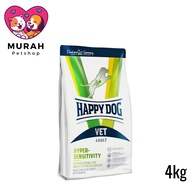 HAPPY DOG Vet Hypersensitivity 4kg Hypoallergenic Dry DOG Food