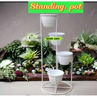 Simple minimalist 4-in-1 circle standing pot