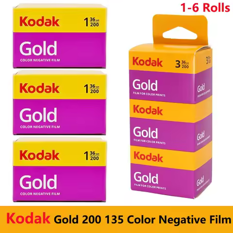 Kodak GOLD 200 135 Color Negative Film 1-10 Roll 35mm Film 36 Exposure per Roll Fit For Fujifilm Fil