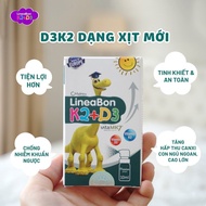 Lineabon D3 K2 Dạng Xịt Tiện Lợi - Hỗ Trợ Hấp Thu Canxi Tăng Chiều Cao Cho Trẻ.Hộp 10 ml
