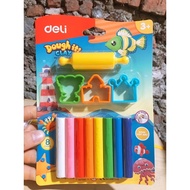 Deli Blister Clay 8 Colors 75021 With Mold Included - safe, quality, not crushed