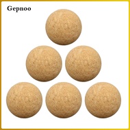 Gepnoo 6x Table Football Cork Table Soccer Wood Foosball 36mm Table Soccer Accessories